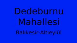 Dedeburnu Mahallesi Thumbnail