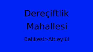 Dereçiftlik Mahallesi Thumbnail