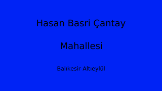 Hasan Basri Çantay Mahallesi Thumbnail
