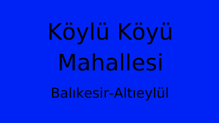 Köylü Köyü Mahallesi Thumbnail