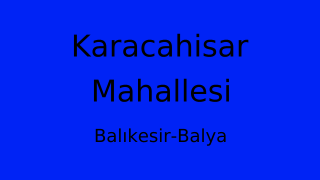 Karacahisar Mahallesi Thumbnail