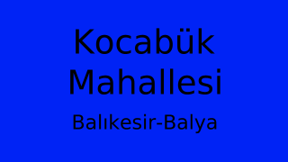 Kocabük Mahallesi Thumbnail