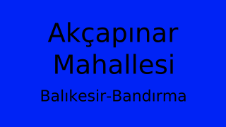 Akçapınar Mahallesi Thumbnail