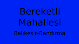 Bereketli Mahallesi Thumbnail