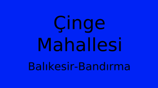 Çinge Mahallesi Thumbnail