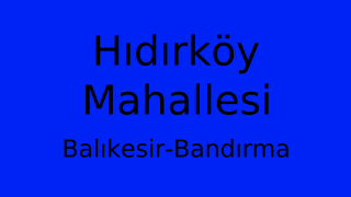 Hıdırköy Mahallesi Thumbnail