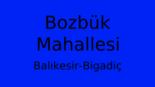Bozbük Mahallesi Thumbnail