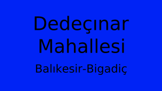 Dedeçınar Mahallesi Thumbnail