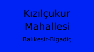 Kızılçukur Mahallesi Thumbnail
