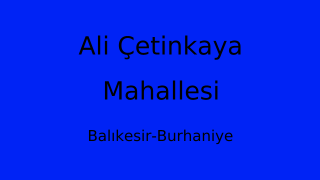 Ali Çetinkaya Mahallesi Thumbnail