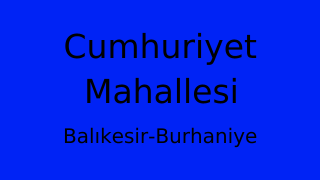 Cumhuriyet Mahallesi Thumbnail