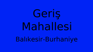 Geriş Mahallesi Thumbnail