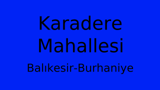 Karadere Mahallesi Thumbnail