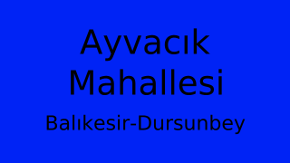 Ayvacık Mahallesi Thumbnail
