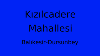 Kızılcadere Mahallesi Thumbnail