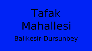 Tafak Mahallesi Thumbnail