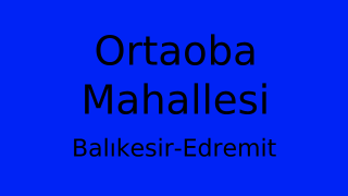 Ortaoba Mahallesi Thumbnail