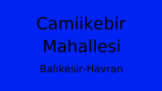 Camiikebir Mahallesi Thumbnail