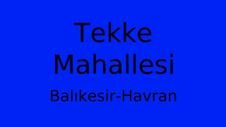 Tekke Mahallesi Thumbnail