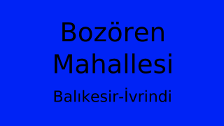 Bozören Mahallesi Thumbnail