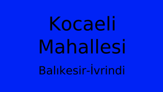 Kocaeli Mahallesi Thumbnail