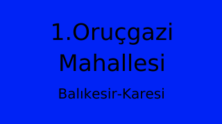 1.Oruçgazi Mahallesi Thumbnail