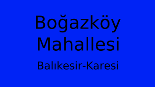 Boğazköy Mahallesi Thumbnail