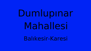 Dumlupınar Mahallesi Thumbnail