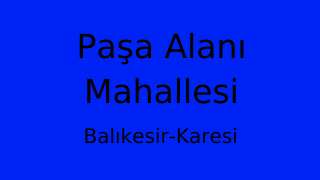 Paşa Alanı Mahallesi Thumbnail