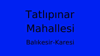 Tatlıpınar Mahallesi Thumbnail