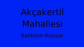 Akçakertil Mahallesi Thumbnail