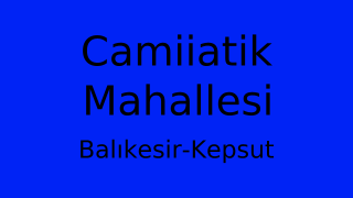 Camiiatik Mahallesi Thumbnail