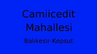 Camiicedit Mahallesi Thumbnail