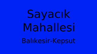 Sayacık Mahallesi Thumbnail