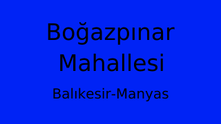 Boğazpınar Mahallesi Thumbnail