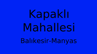Kapaklı Mahallesi Thumbnail