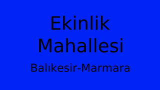 Ekinlik Mahallesi Thumbnail
