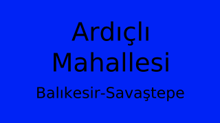 Ardıçlı Mahallesi Thumbnail