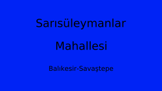 Sarısüleymanlar Mahallesi Thumbnail
