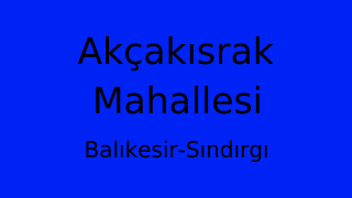 Akçakısrak Mahallesi Thumbnail