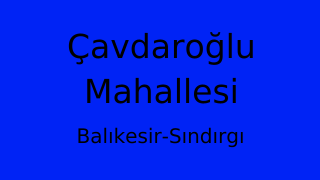 Çavdaroğlu Mahallesi Thumbnail