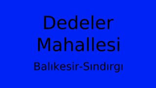 Dedeler Mahallesi Thumbnail