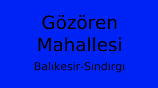 Gözören Mahallesi Thumbnail