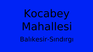 Kocabey Mahallesi Thumbnail