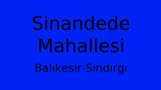 Sinandede Mahallesi Thumbnail