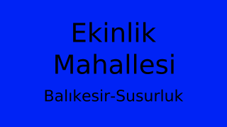 Ekinlik Mahallesi Thumbnail