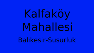Kalfaköy Mahallesi Thumbnail