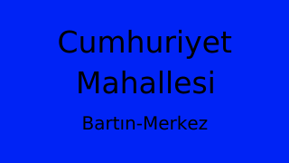 Cumhuriyet Mahallesi Thumbnail