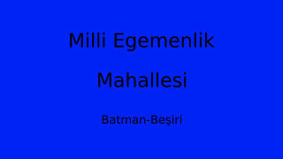 Milli Egemenlik Mahallesi Thumbnail