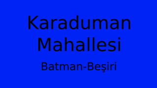 Karaduman Mahallesi Thumbnail